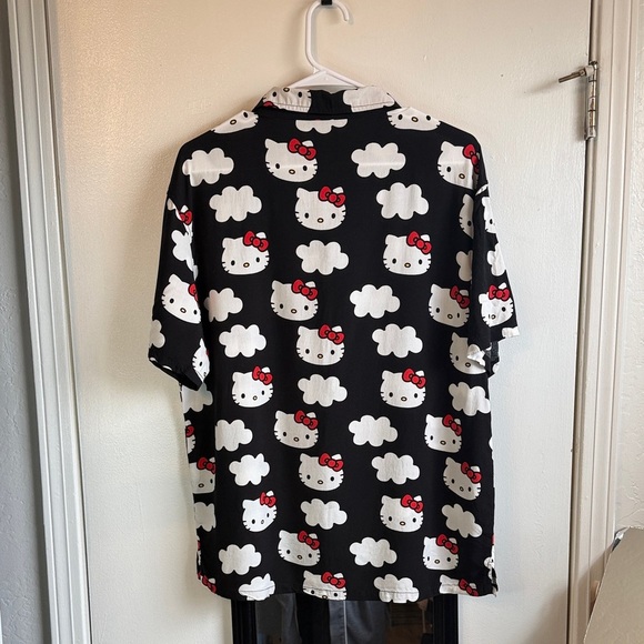Hello Kitty Black and White Button Down Shirt - Picture 7 of 9